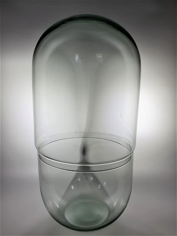 Glasgefäß | Ø25-H:50 Glasschale und Kuppel